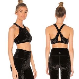 BEYOND YOGA Crushed Velvet Sport Bra/Crop Top